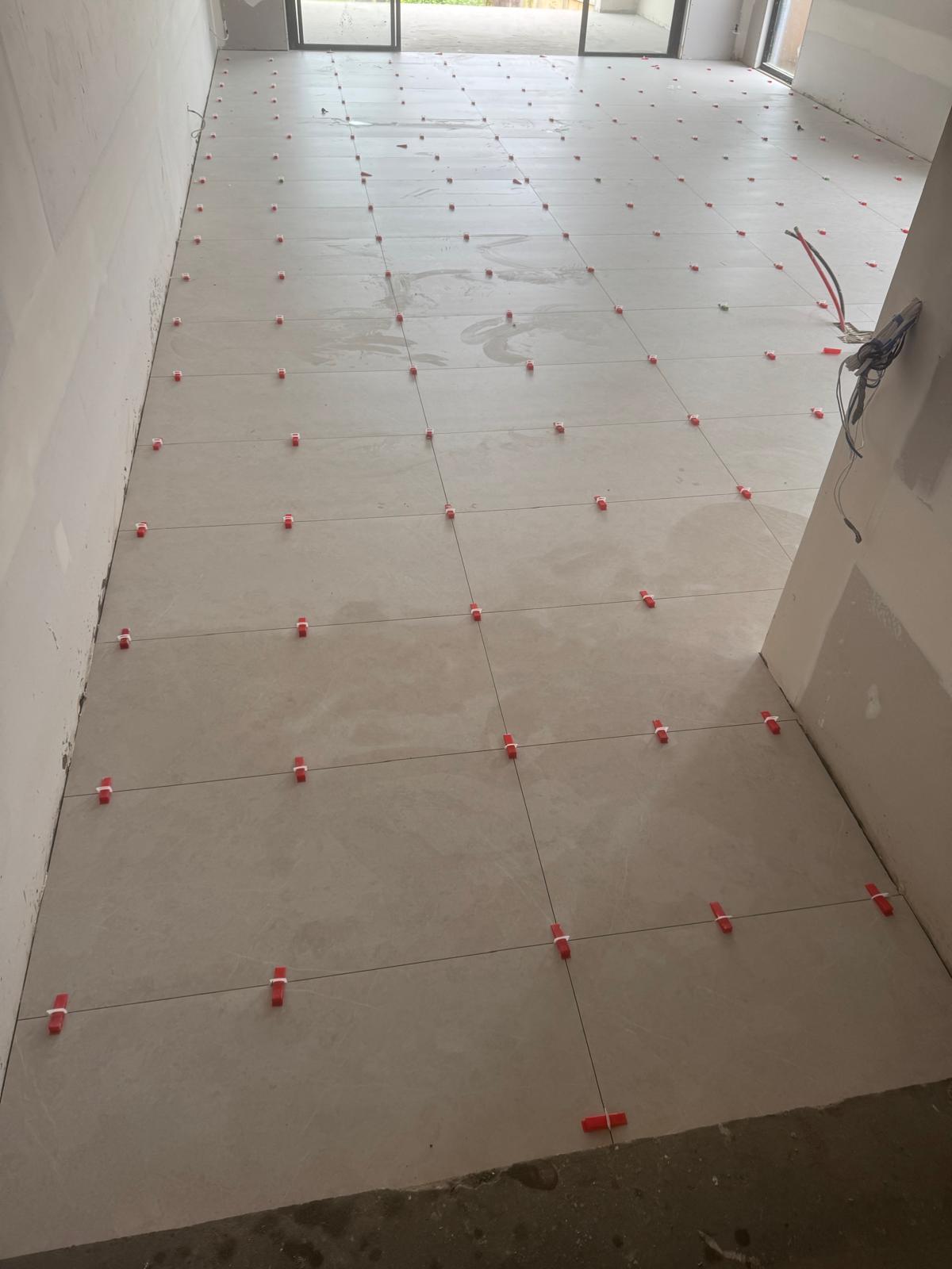Large format floor tiling in a Sydney home